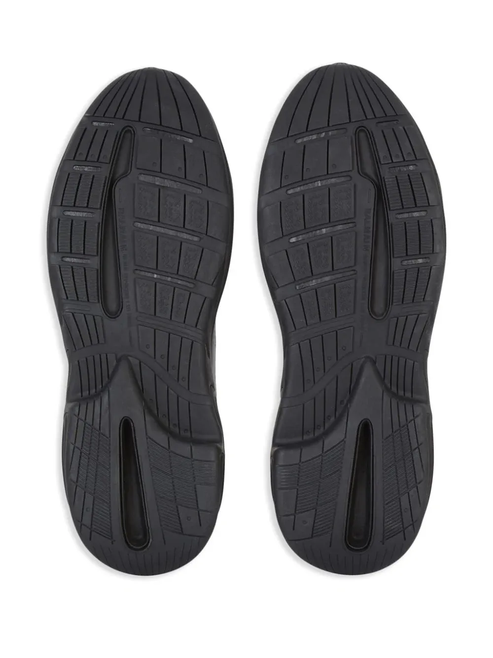 Balmain Run-Row Leather Trainers Black