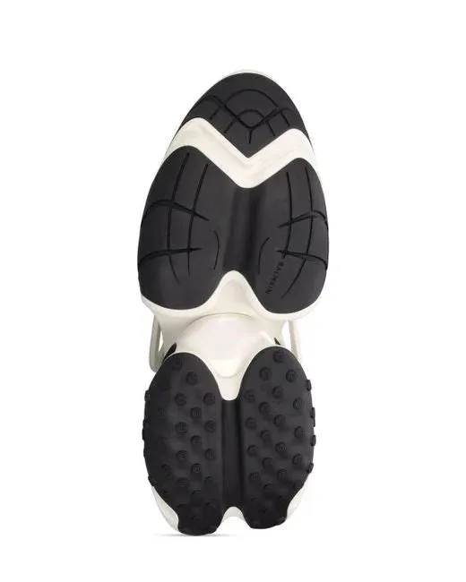 Balmain Unicorn High-Top Trainers In Mesh And Leather White