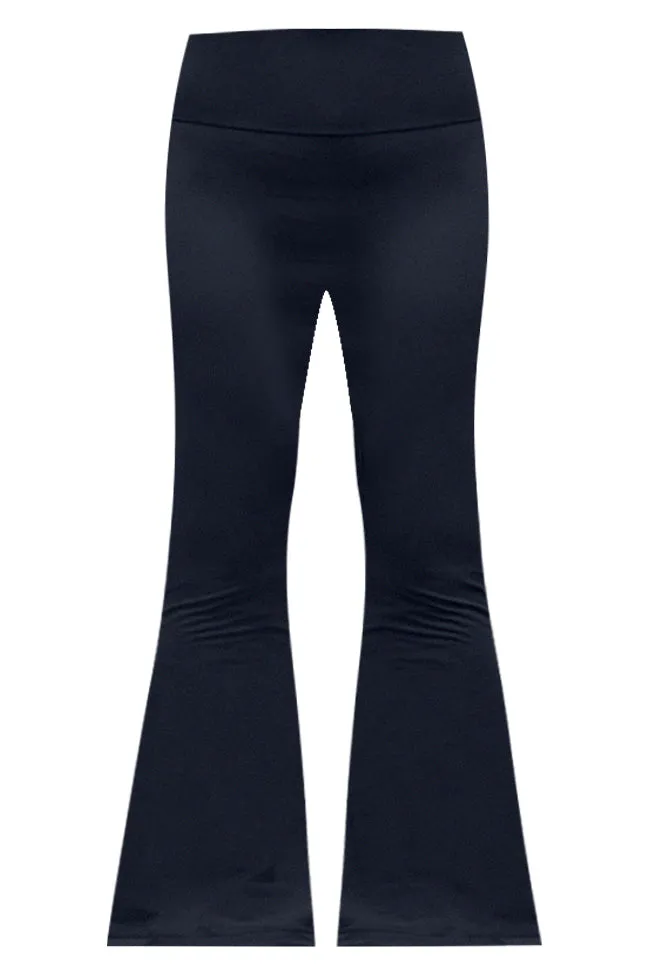 Believe In Yourself Black Flare Leggings
