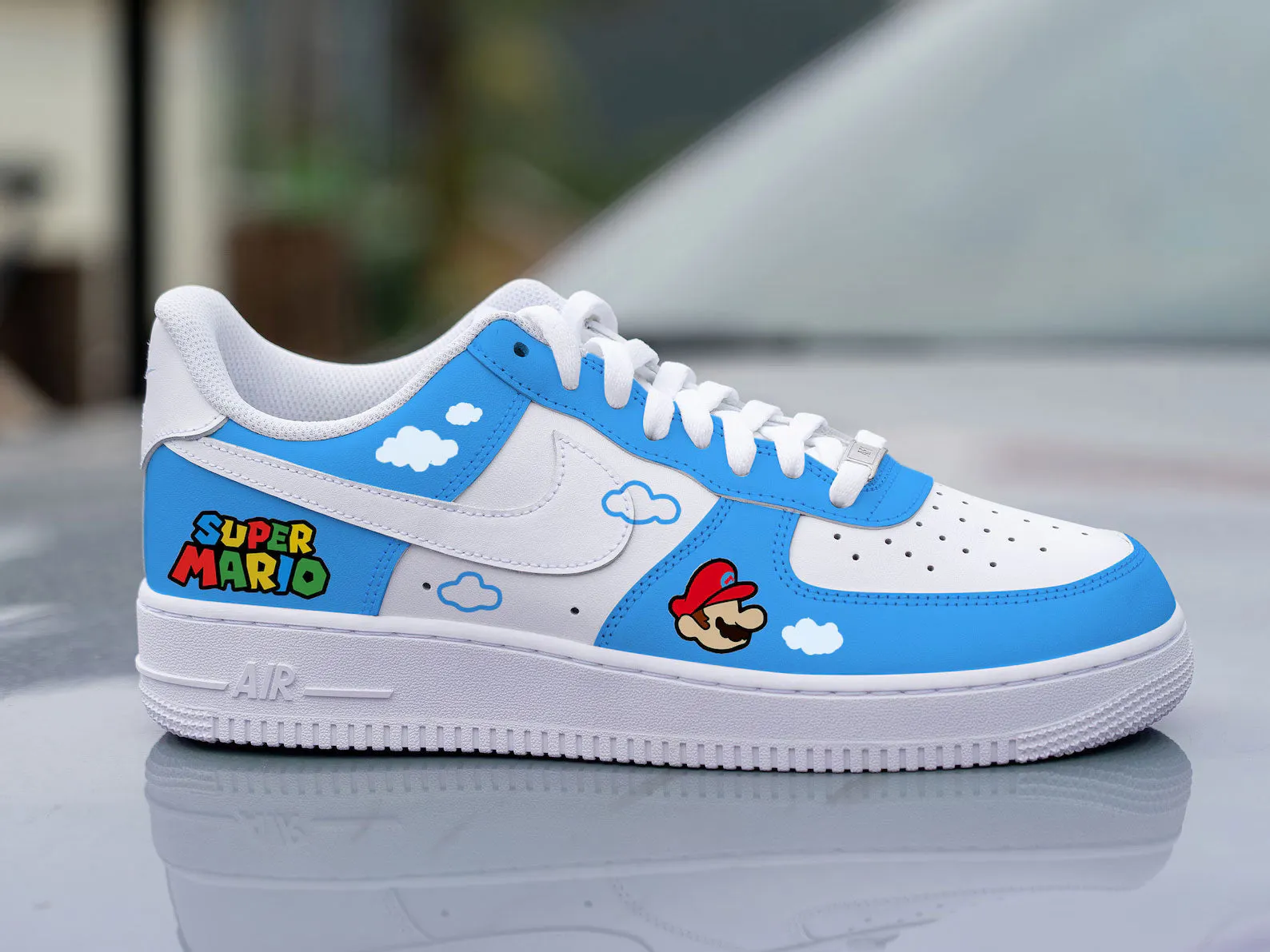 Blue Mario Fun Custom Air Force 1