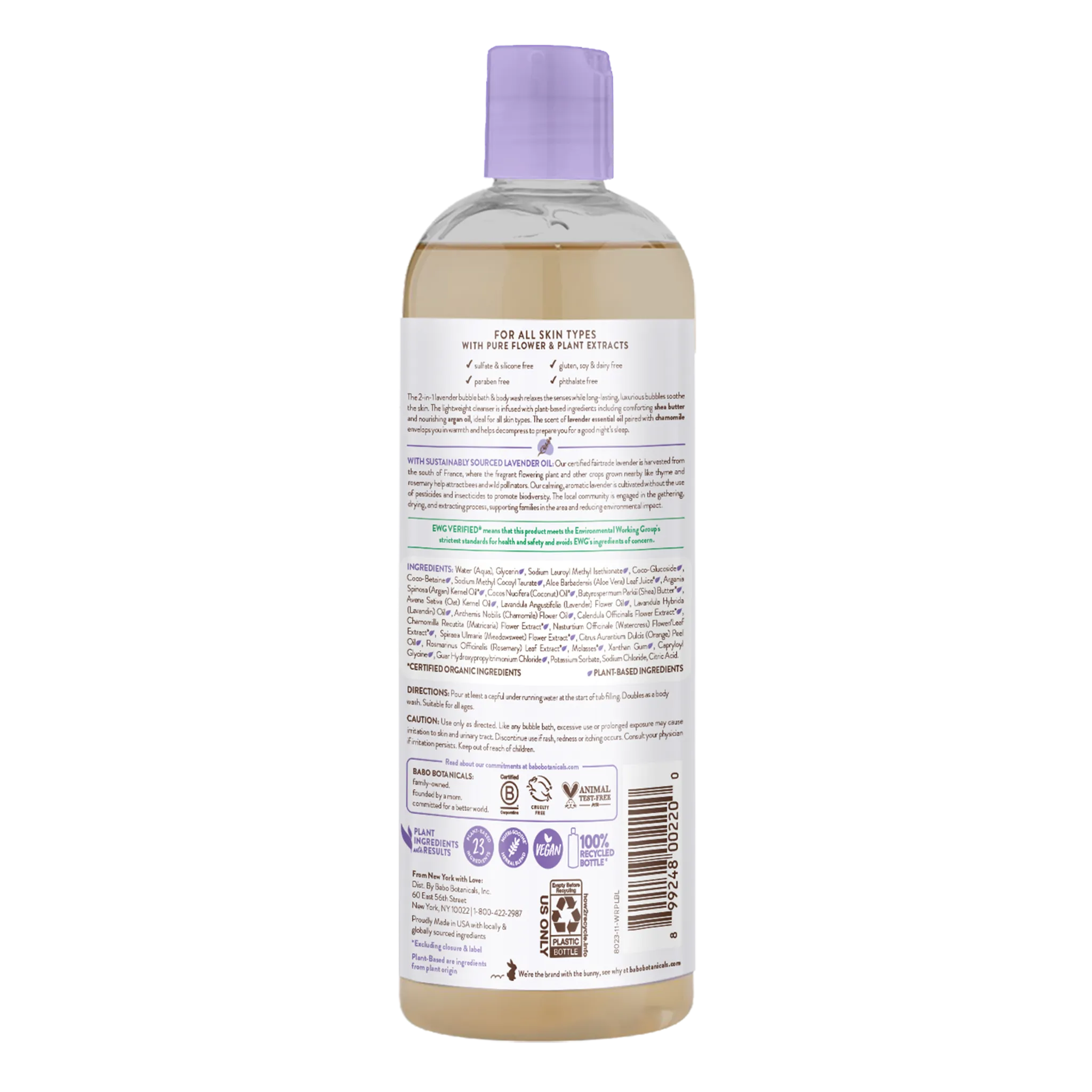 Calming Bubble Bath, Wash & Shampoo