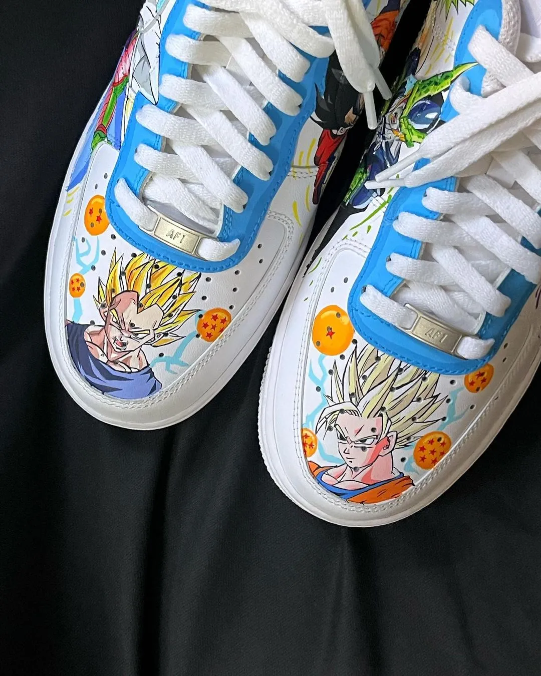 Cartoon Role Orange Blue Green White Custom Air Force 1