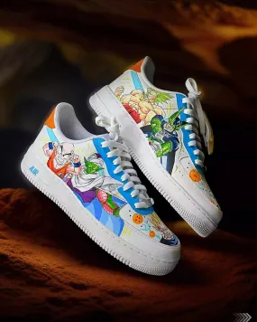 Cartoon Role Orange Blue Green White Custom Air Force 1