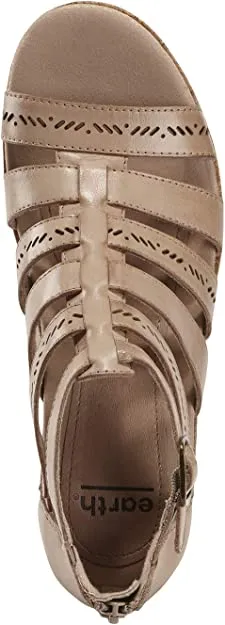 Earth Women's Woodland Sunny Wedge Sandal - Light Pecan 602953WLEA