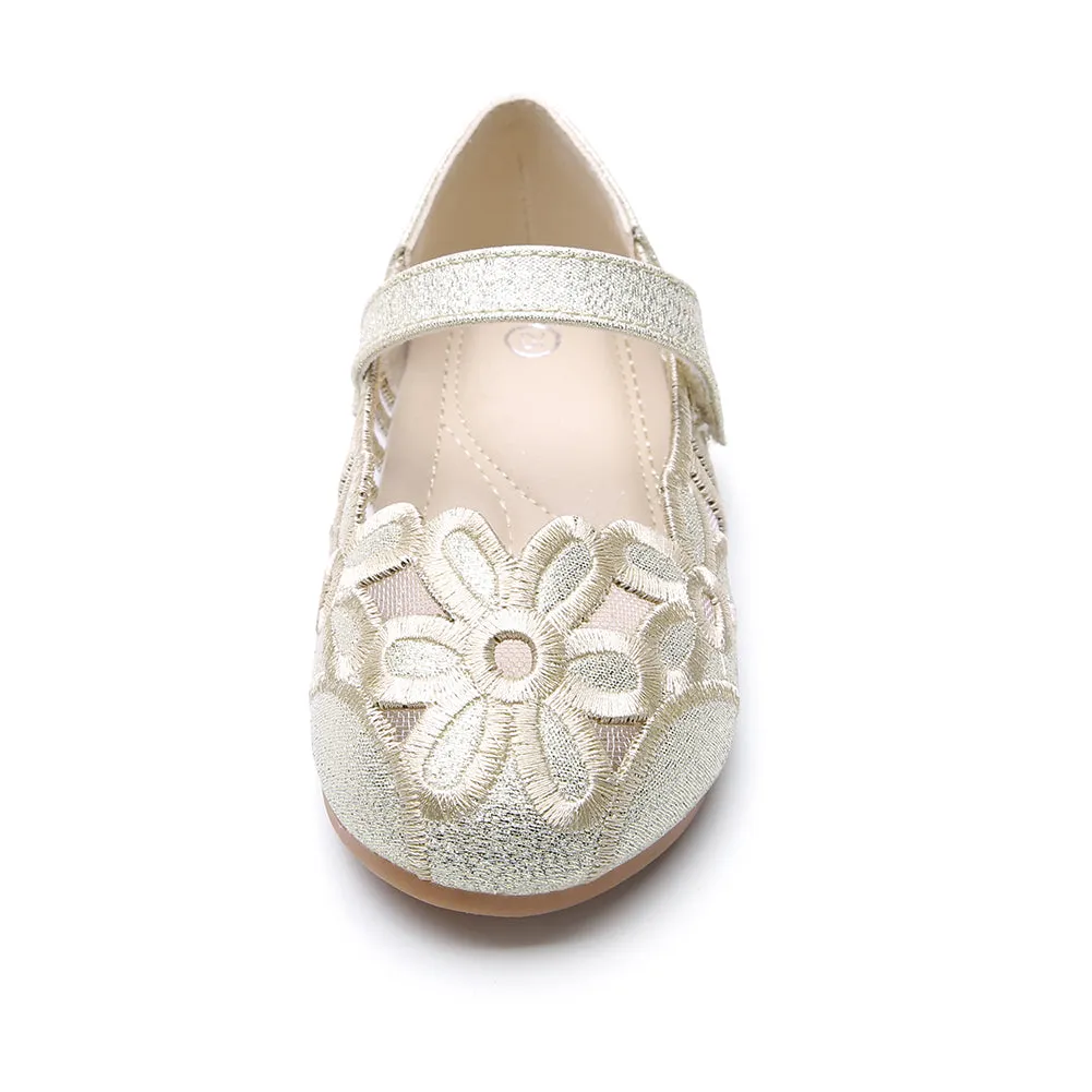 Girls Ballerina Flat for Party Wedding Dress Kids Slip on Mary Jane