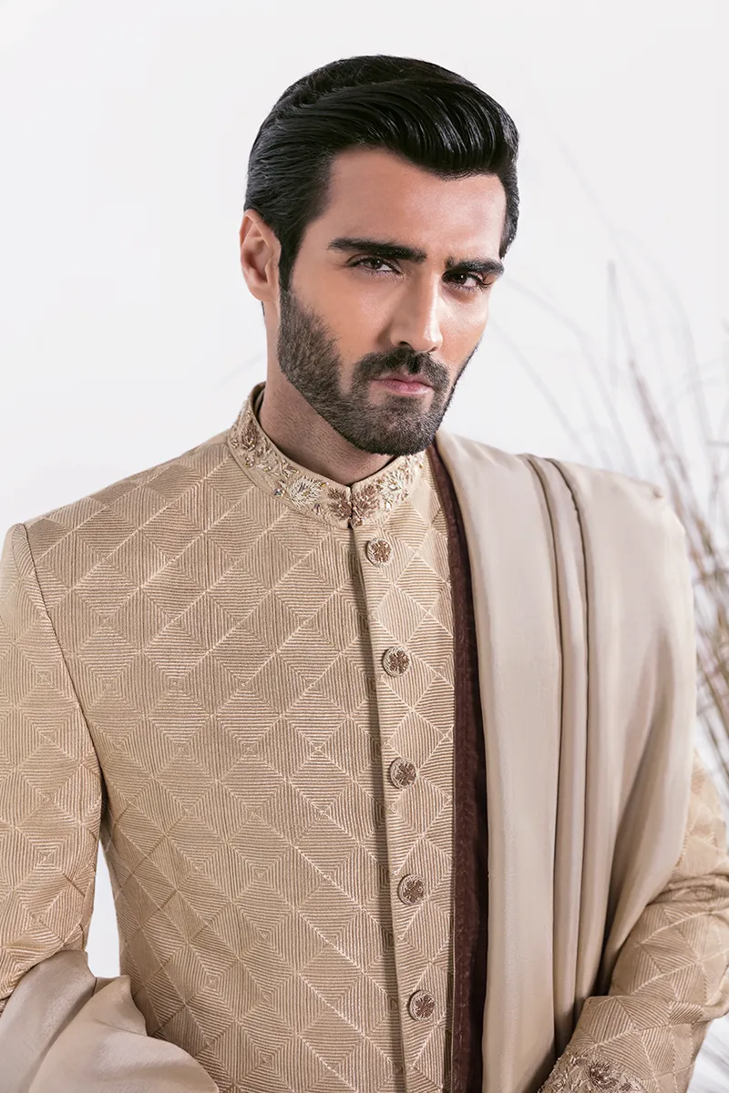 GOLD SHERWANI