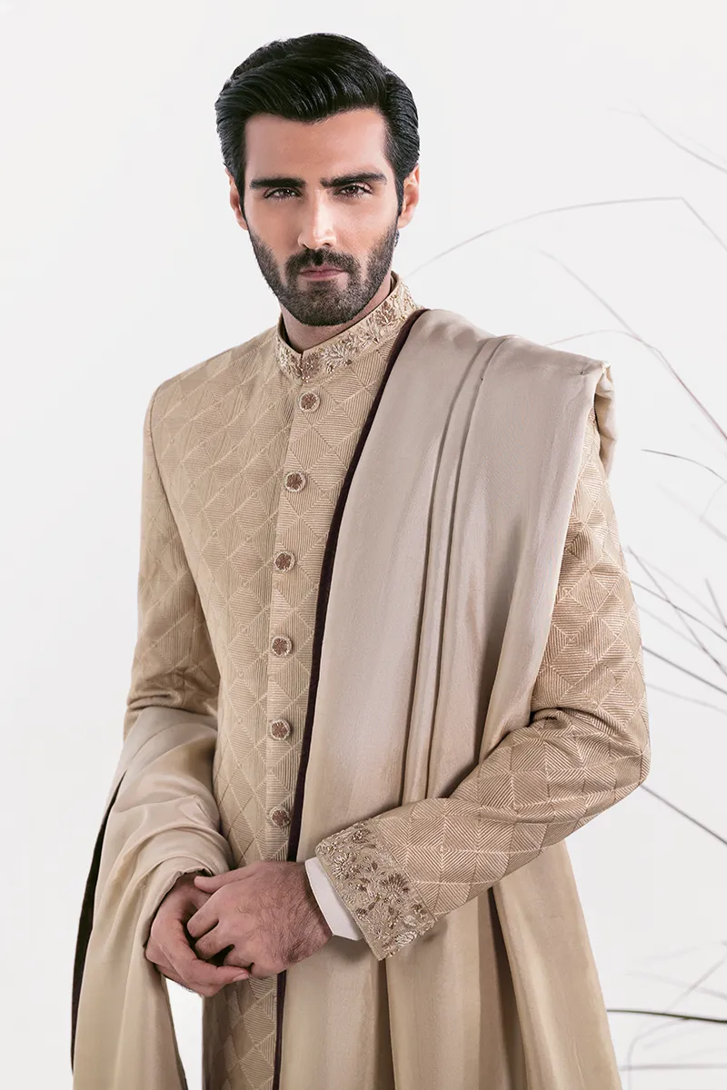 GOLD SHERWANI