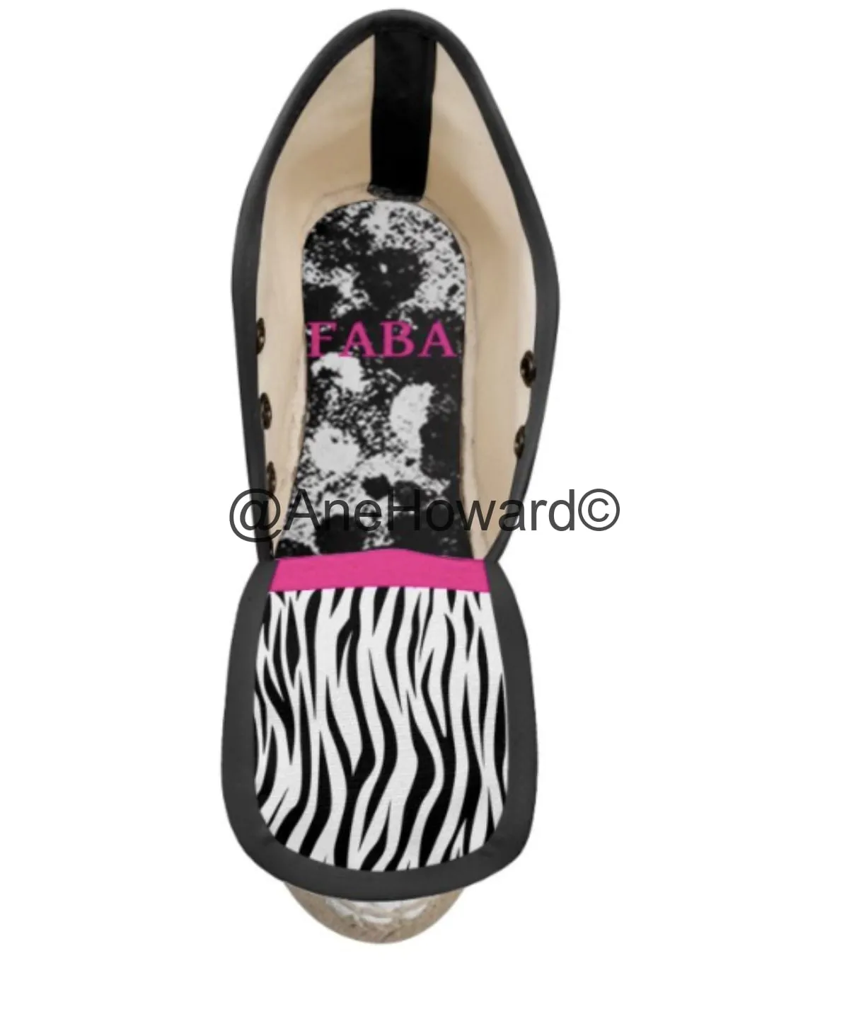 Ladies Wedge Espadrilles Zebra
