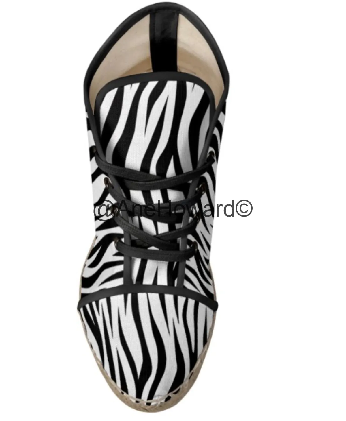 Ladies Wedge Espadrilles Zebra