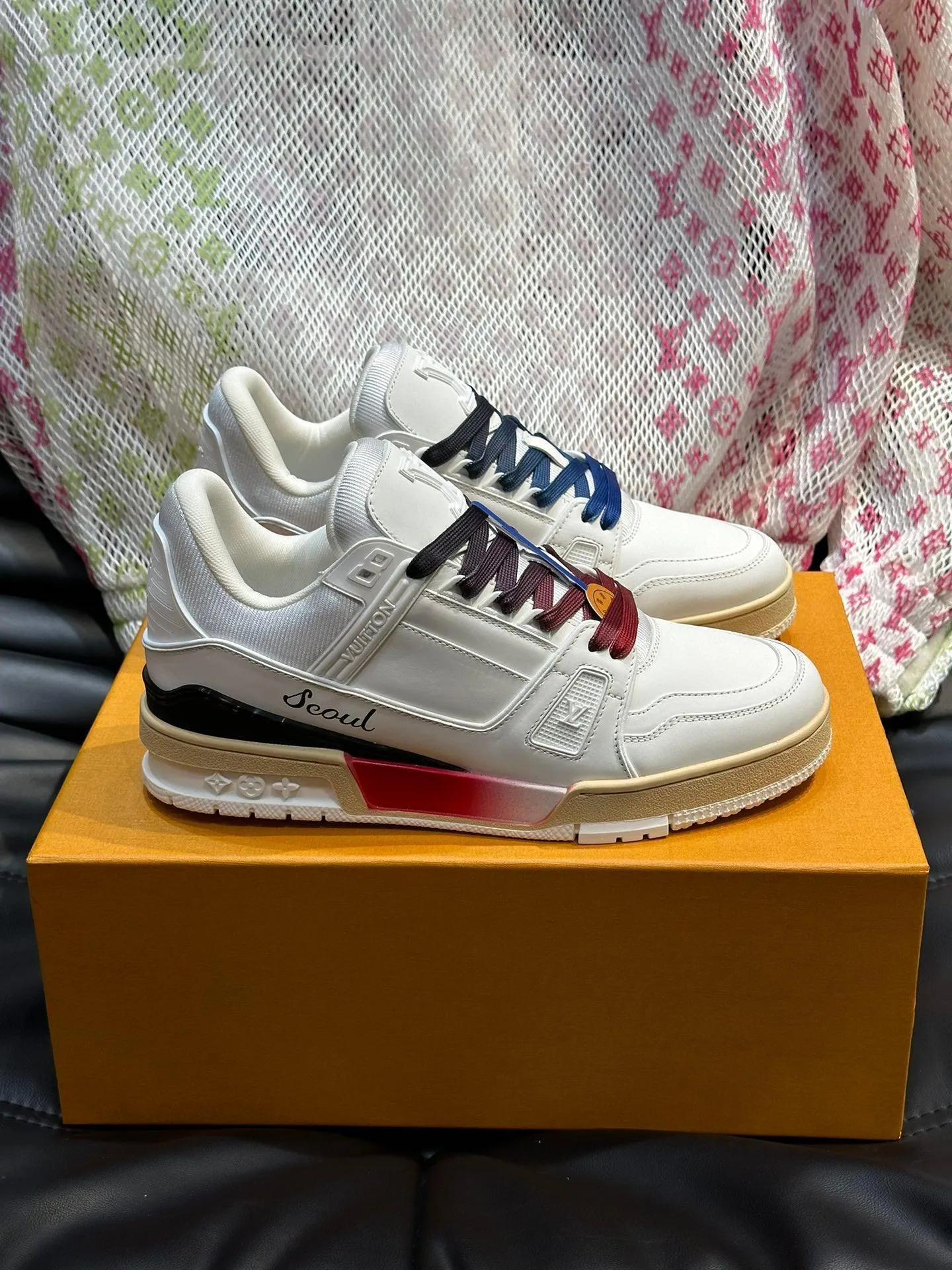 LUV White Trainer Sneakers-086