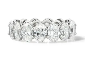 Oval Diamond Eternity Band