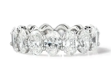Oval Diamond Eternity Band