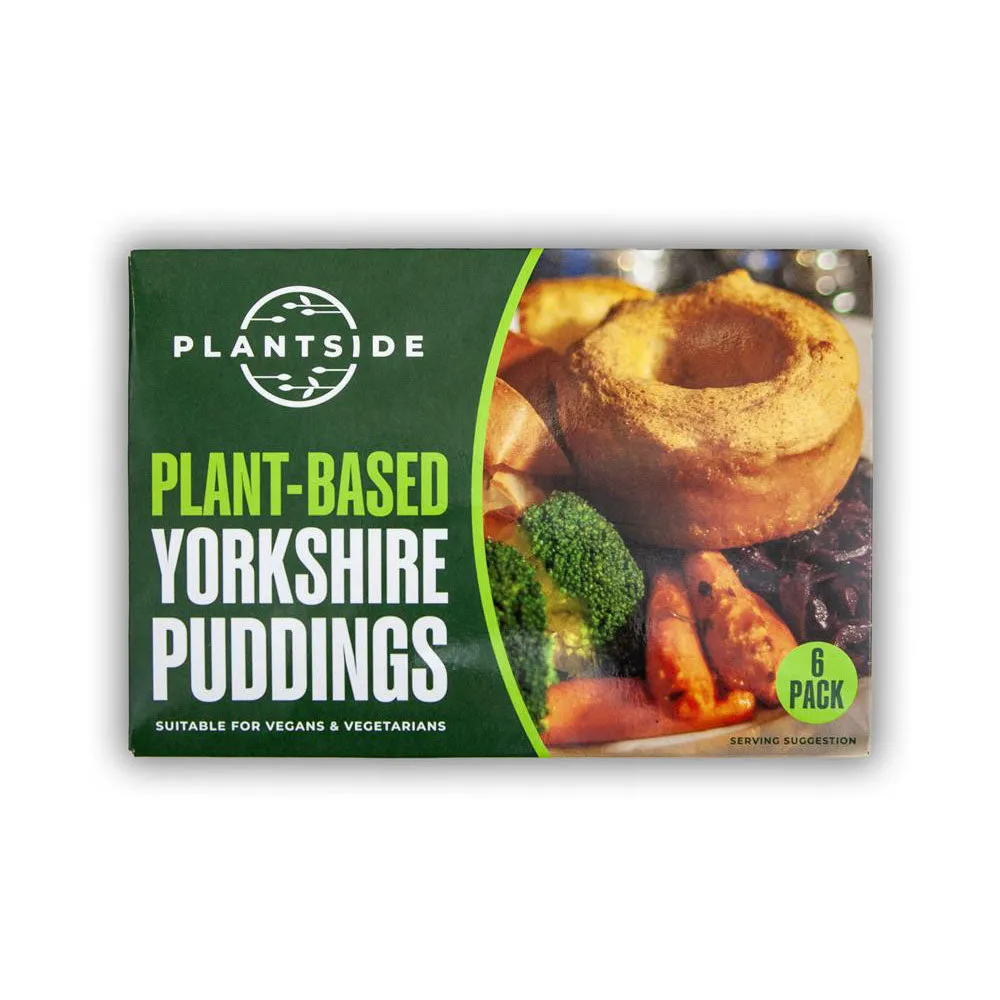 Plantside 6 Pack Plant-Based Yorkshire Puddings (Wheat Flour) 420g
