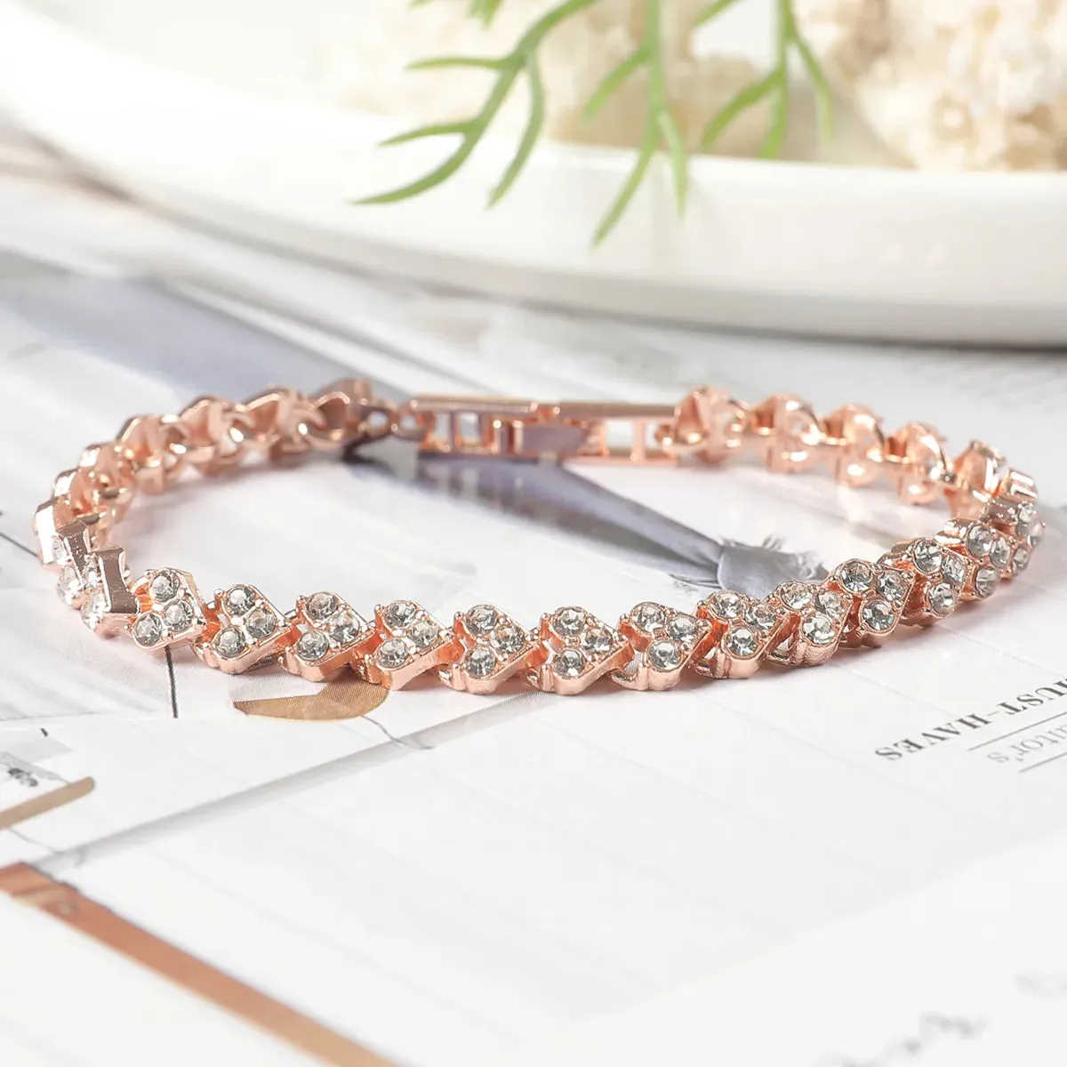 Rhinestone Infinity Bracelet Men's Women's Jewelry 8 Number Pendant Charm Blange Couple Bracelets For Lover Friend Women Gifts