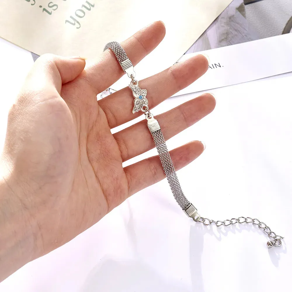 Rhinestone Infinity Bracelet Men's Women's Jewelry 8 Number Pendant Charm Blange Couple Bracelets For Lover Friend Women Gifts