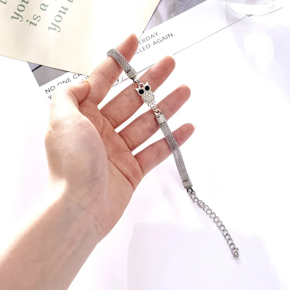 Rhinestone Infinity Bracelet Men's Women's Jewelry 8 Number Pendant Charm Blange Couple Bracelets For Lover Friend Women Gifts
