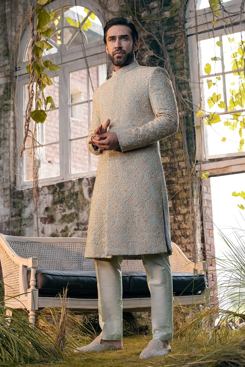 SAGE GREEN SHERWANI