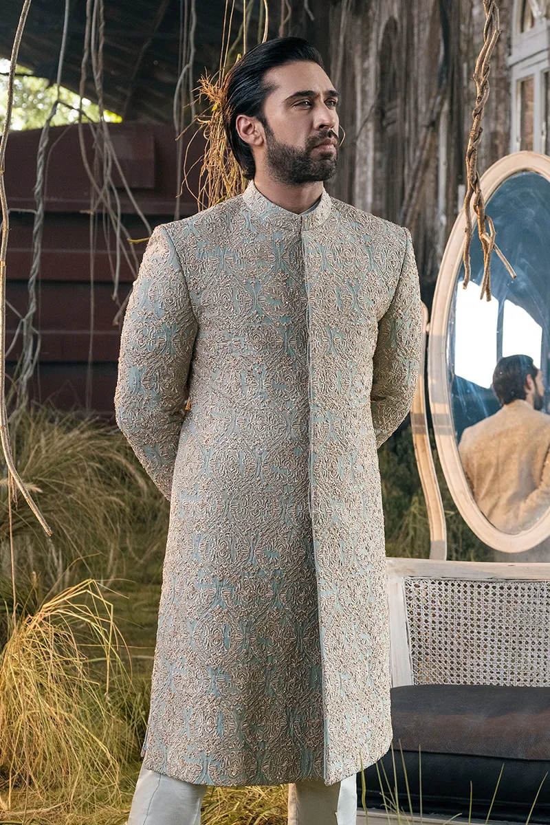 SAGE GREEN SHERWANI