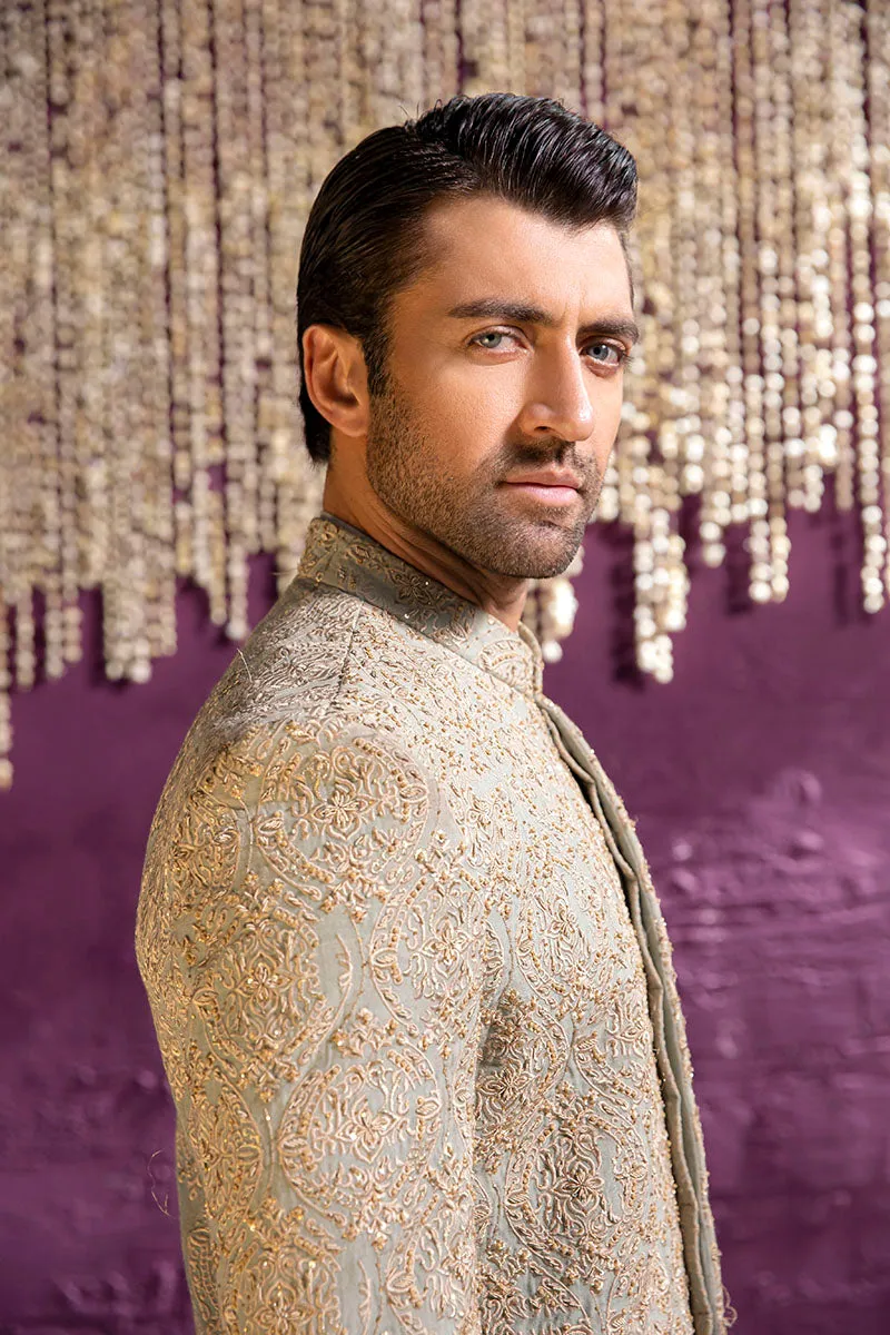 SAGE GREEN SHERWANI