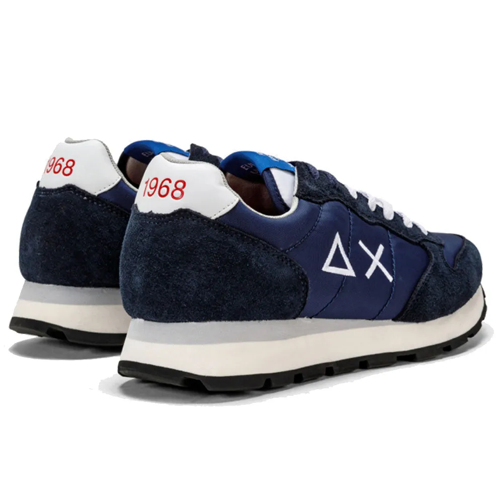 Scarpe Uomo Sun68 Sneakers Tom Solid Nylon Navy Blue - Z32101