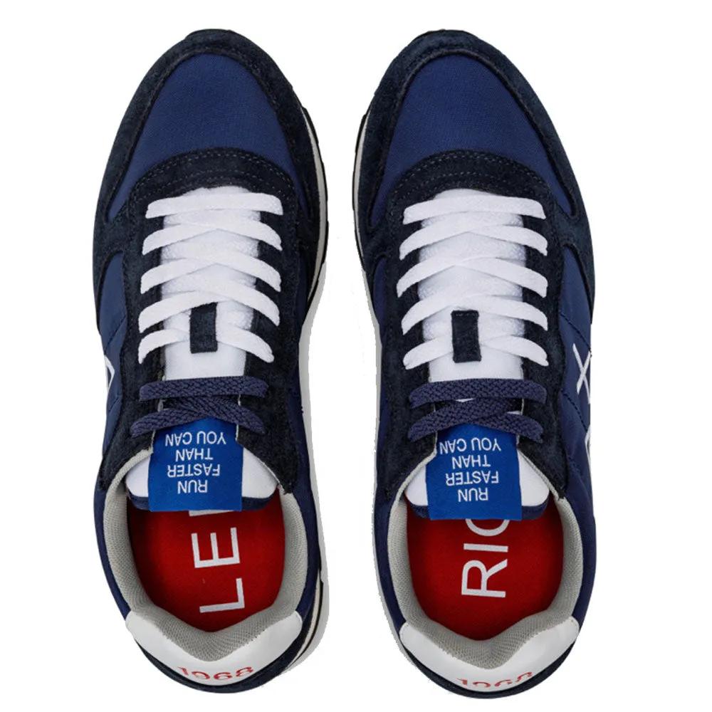 Scarpe Uomo Sun68 Sneakers Tom Solid Nylon Navy Blue - Z32101