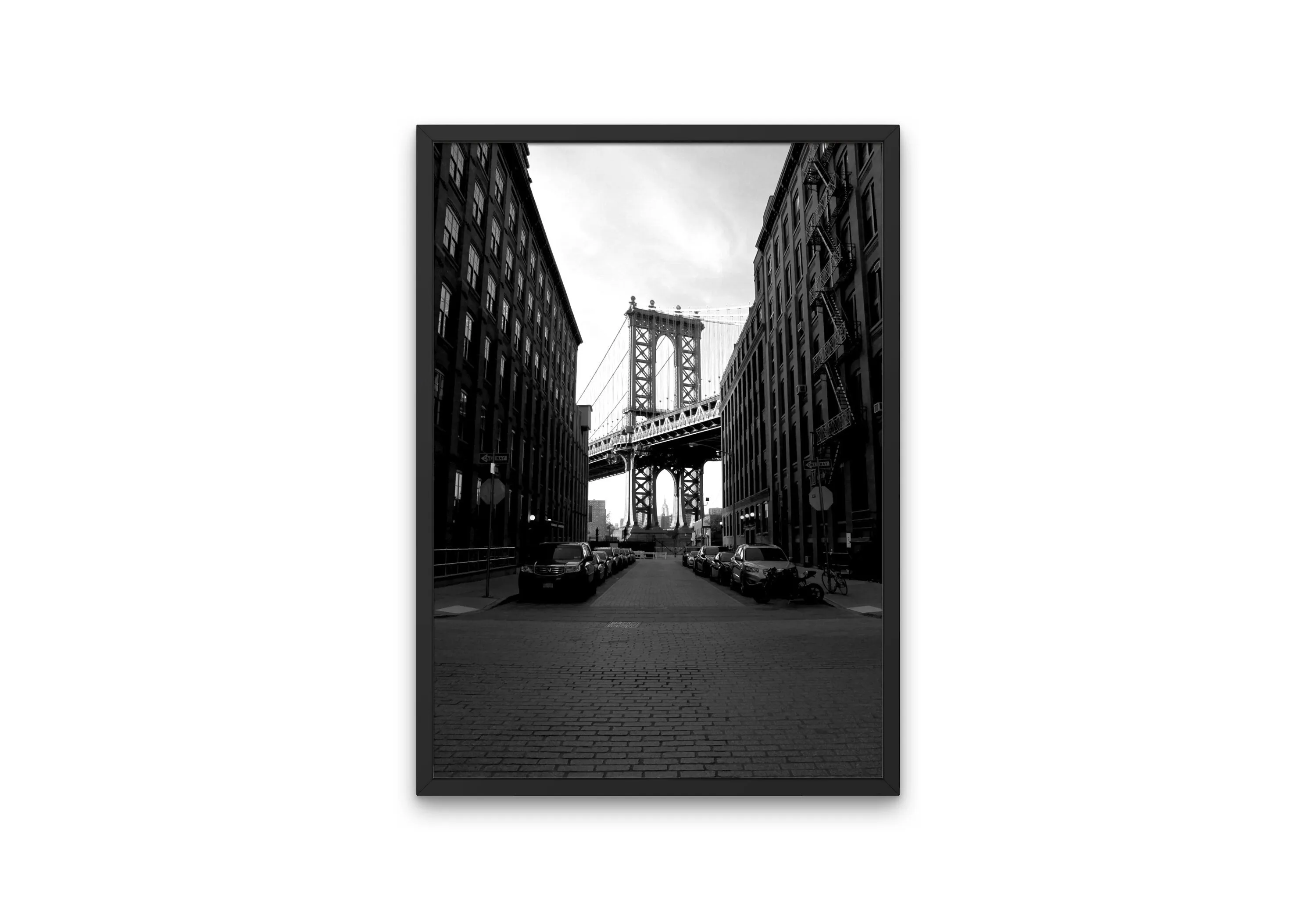 Set Of 3 Black And White Street Luxury Fashion Posters INSTANT DOWNLOAD Art Prints, Black & White Prints, Brooklyn Bridge