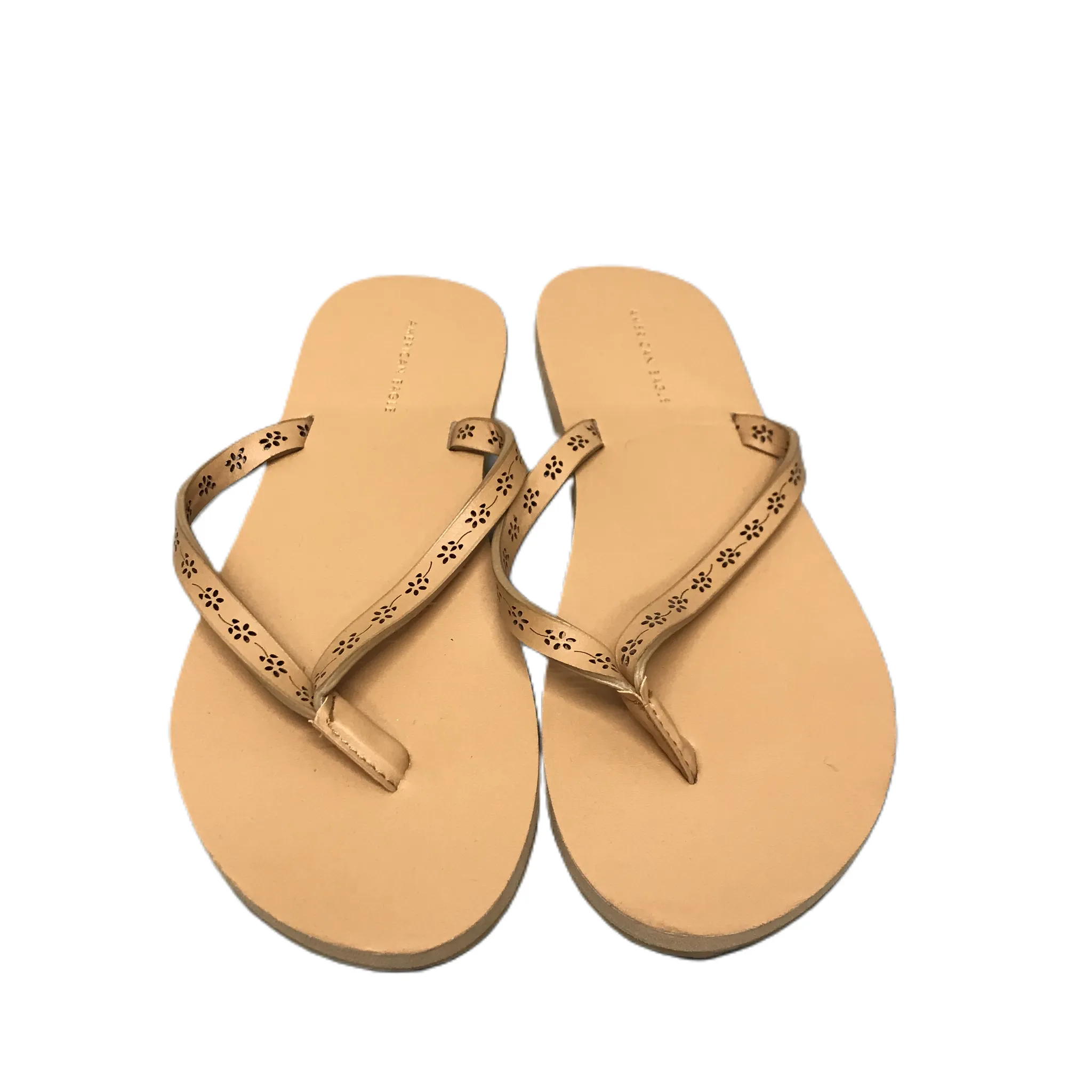 Tan Sandals Flats By American Eagle, Size: 6
