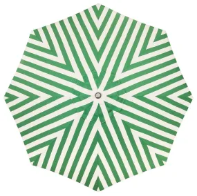 The Resort Market Umbrella - Octagon - Canopy 12' - Crew Canyon Green Stripe