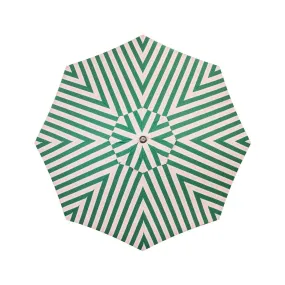 The Resort Market Umbrella - Octagon - Canopy 8' - Bistro Green Stripe