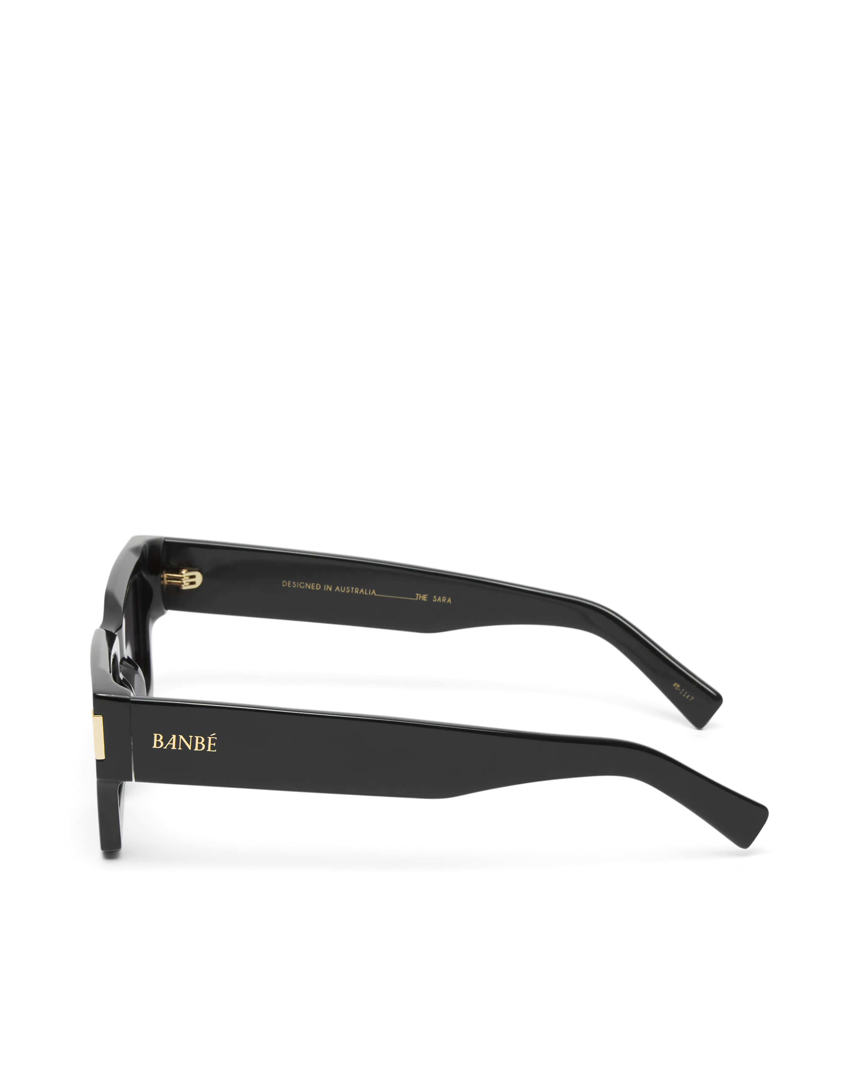 The Sara Sunglasses - Black Jet