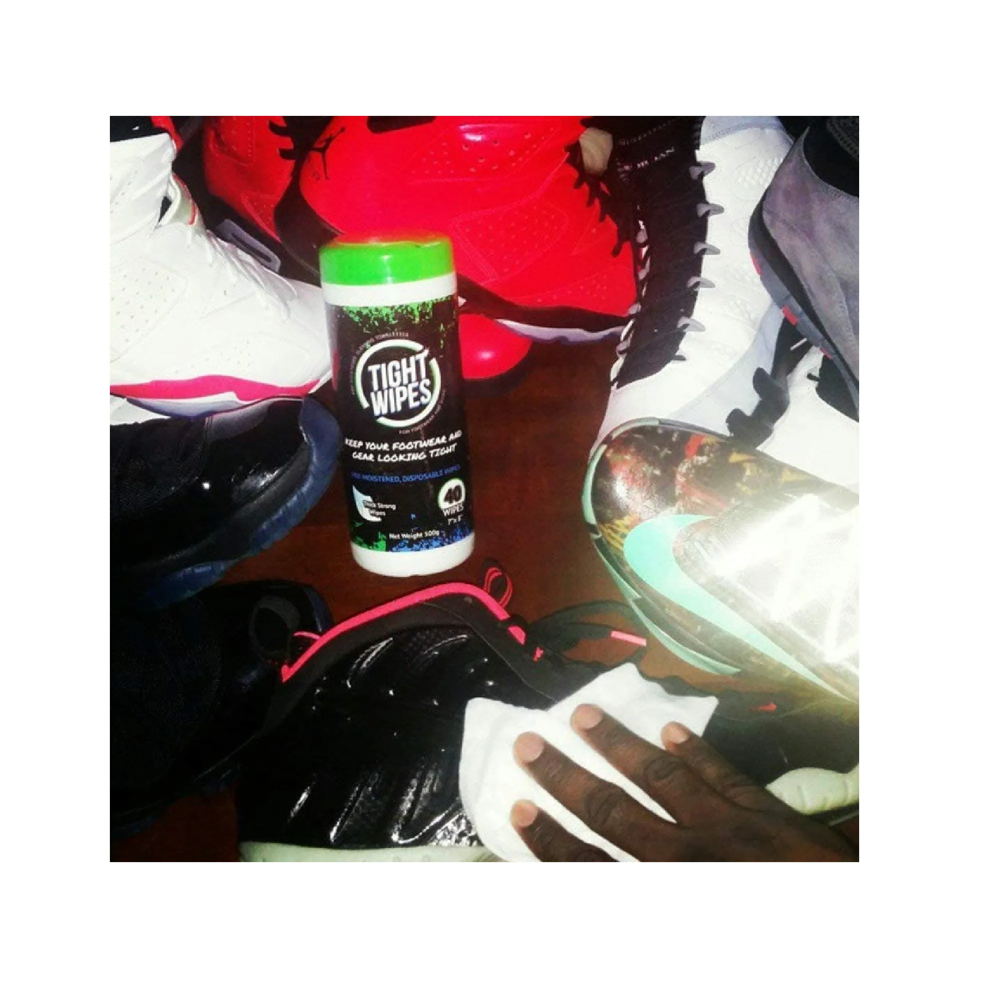 Tight Wipes (40 Wipes Sneaker and Shoe Cleaner Wipes for All Shoe Types