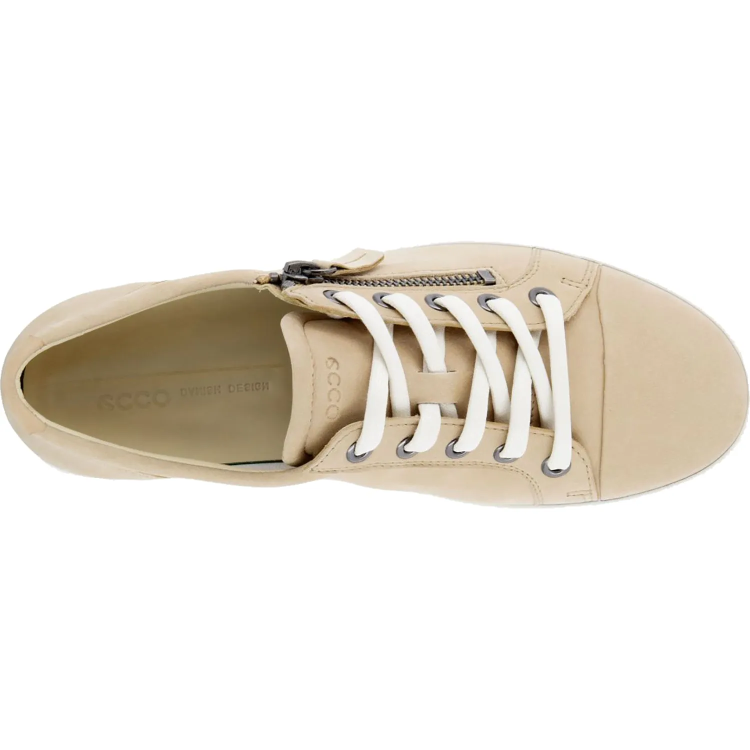 Women's Ecco Soft 7 Zip Beige Nubuck